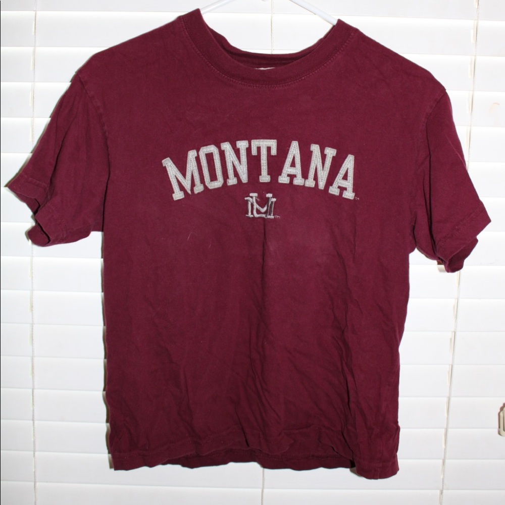 Small red Montana shirt